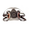 RESPIRADOR 3M P/VAPORES ORGANICOS S-6000 MEDIO ROSTRO REUTILIZABLE GRIS T-M