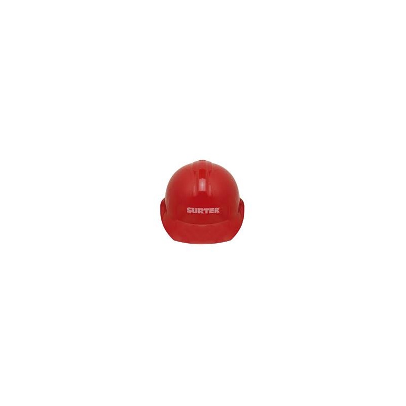 casco de seguridad rojo