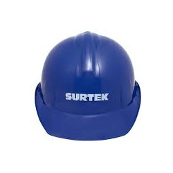 casco de seguridad azul