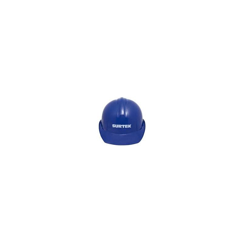 casco de seguridad azul