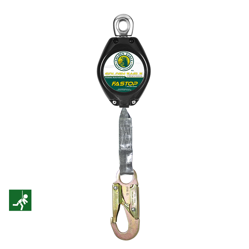 LInea de vida autoretractil FASTOP, banda de 1" de ancho, 7ft (2.13m)