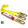 Linea de vida amortiguador doble gancho SAW-D12: 1.20 m
